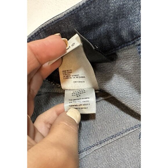 Anthropologie Pilcro High-Rise Denim Legging Women's‎ Sz 27 p Dark Wash Petite - Picture 14 of 14